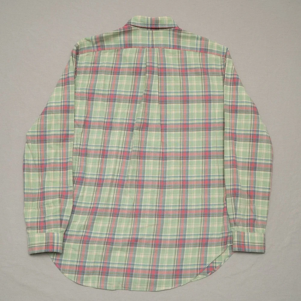 Vintage‎ Polo Ralph Lauren Classic Fit Button Down Adult Large Cotton Flannel